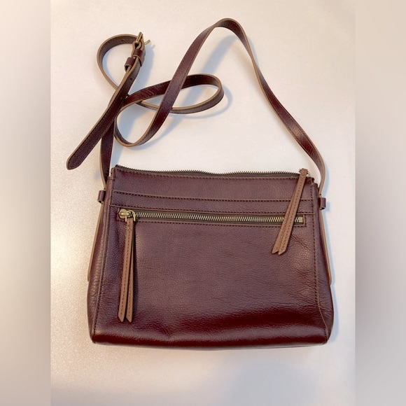 Fossil Crossbody Bag- Wine Color, used once - Picture 2 of 3